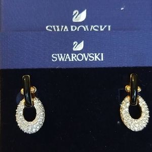 New- Swarovski Clip-on Pave Earrings